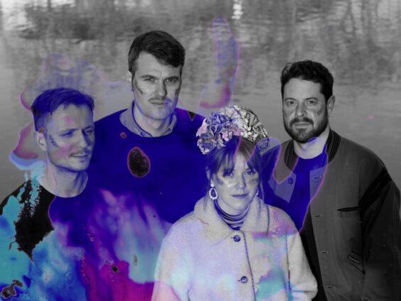 Photo de 4 des 6 membres du groupe Simone d'Opale