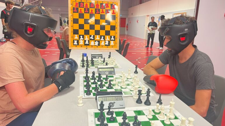 Entrainement de Chessboxing au complexe sportif de la Sensive